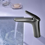 Modern brushed nickel basin faucet mixer tap with sleek single-handle design for bathroom decorbites basin faucet
