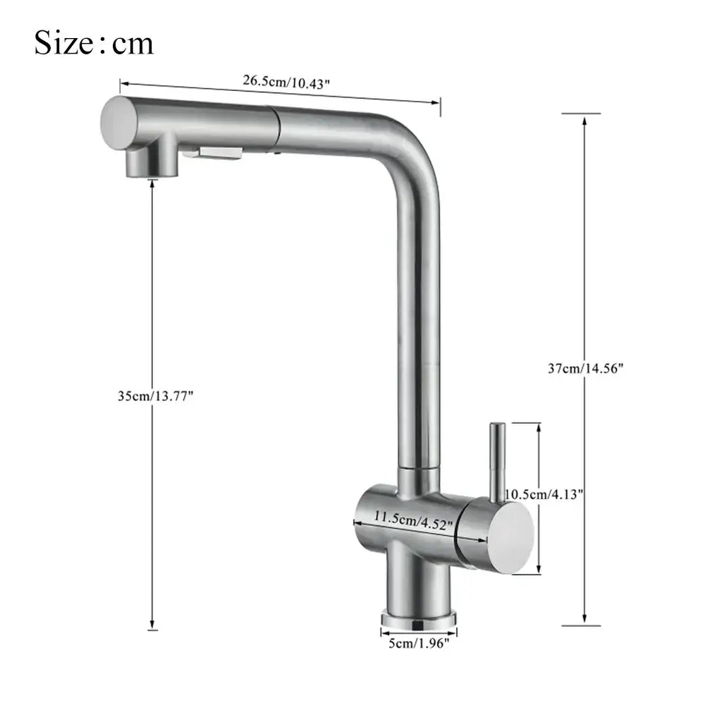 Modern brushed nickel kitchen faucet with pull-down spout and dual spray nozzle in stainless steel finish decorbites brushed nickel