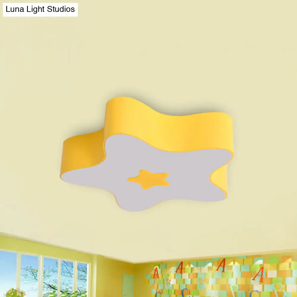 DecorBites™ DecorBites™ Modern Cartoon Ceiling Light: Acrylic Metal Flush Mount for Game Room