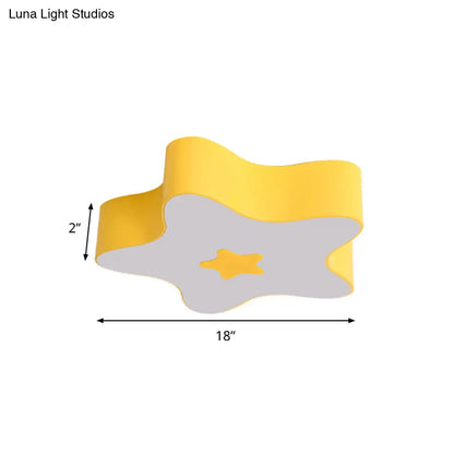 DecorBites™ DecorBites™ Modern Cartoon Ceiling Light: Acrylic Metal Flush Mount for Game Room