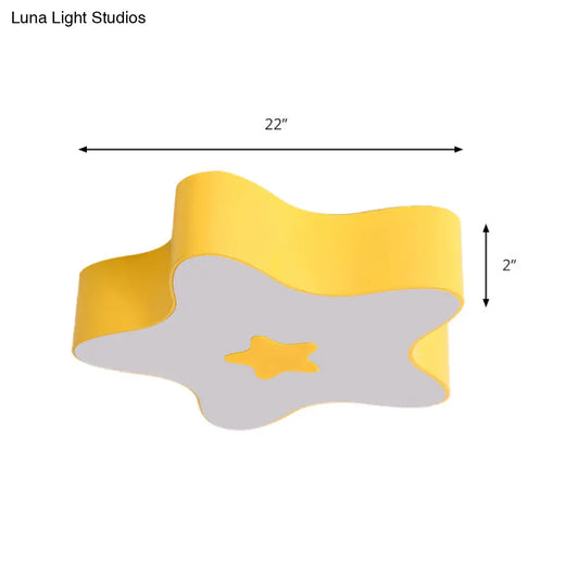 DecorBites™ DecorBites™ Modern Cartoon Ceiling Light: Acrylic Metal Flush Mount for Game Room