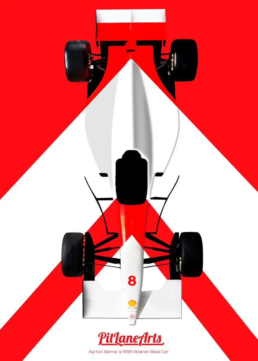 Modern Cartoon Racing Car Canvas Wall Art - 6 / 20X30cm Unframed