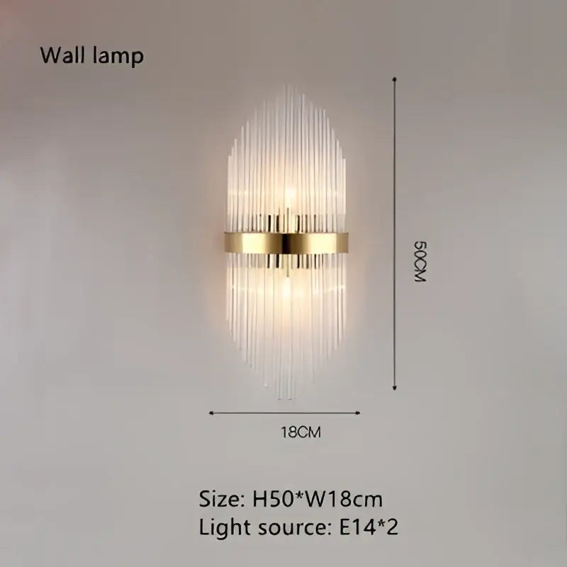 Modern cascading gold crystal pendant chandelier with clear prisms in vertical lines for dining room decorbites crystal pendant