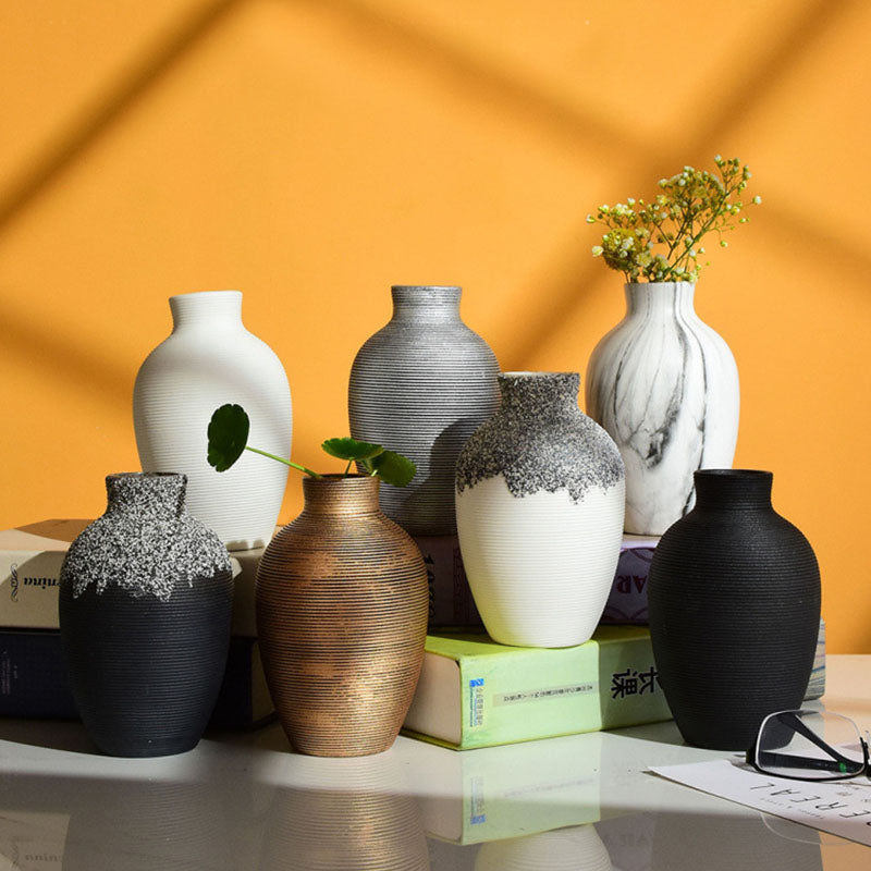 Modern Ceramic Nordic Flower Vase for Home Decor - Vase
