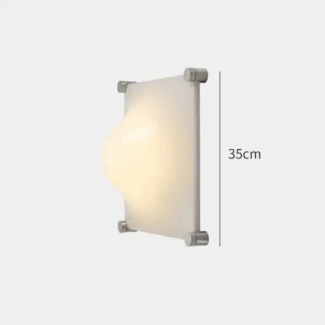 Modern chrome and glass decorbites bolla wall sconce with frosted glass diffuser and brushed metal frame for bedroom lighting