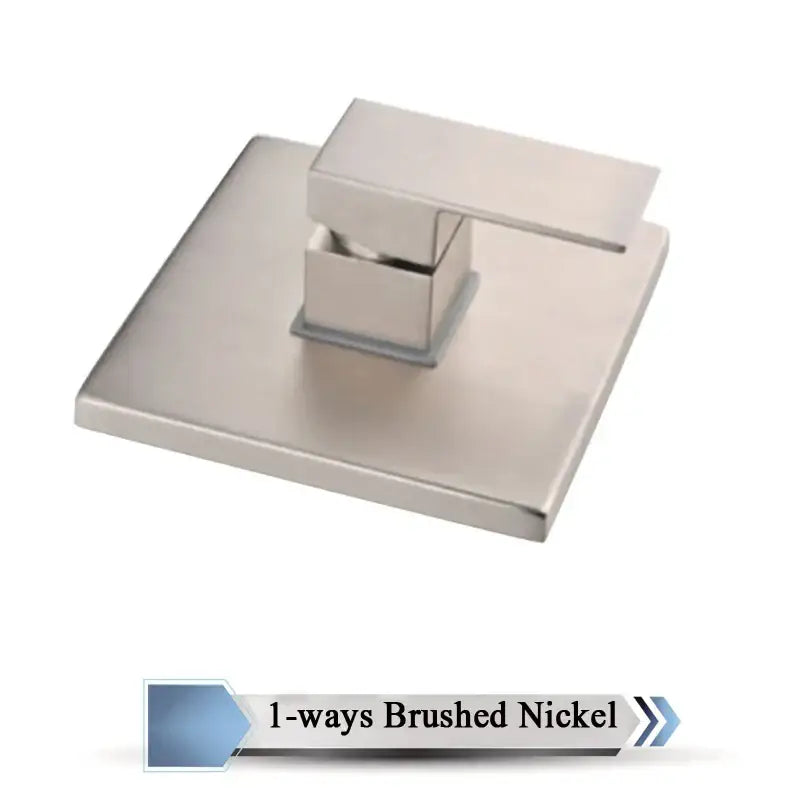 Modern chrome brass bathroom mixer valve with brushed nickel square bathroom faucet for decorbites brass bathroom