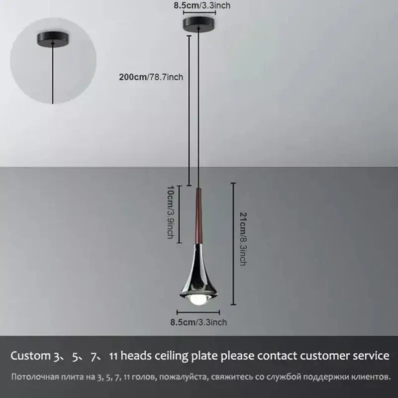 Modern black and chrome lodes rain pendant lamp with sleek teardrop design ideal for bedroom decorbites lodes rain lighting