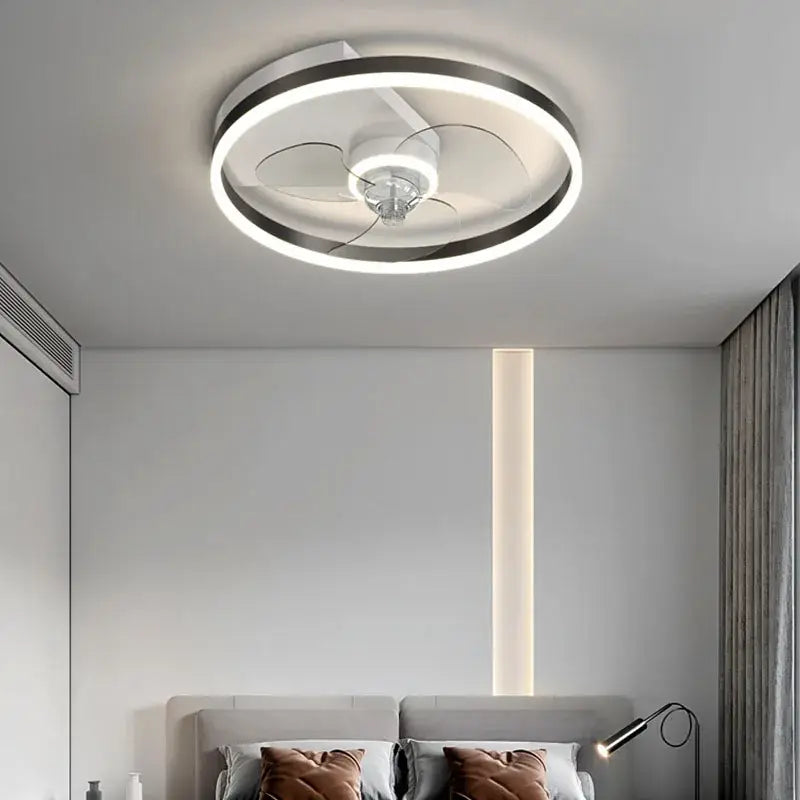 Modern chrome crystal ceiling fan light with integrated led lighting in sleek chrome and white design by decorbites ceiling fan