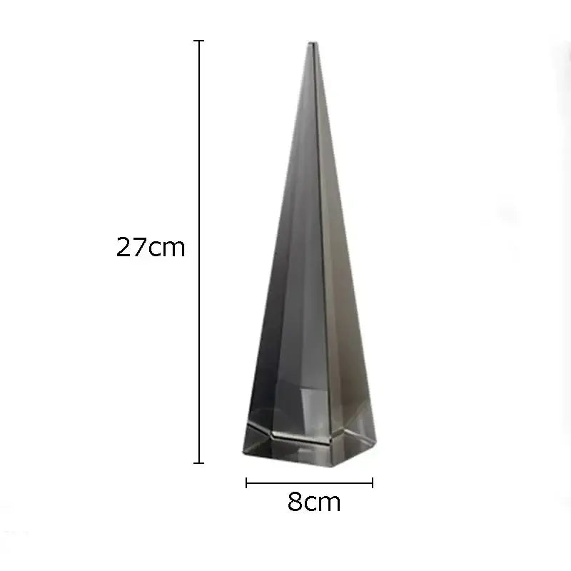 A sleek 27cm dark gray crystal artwork polyhedron bookend with faceted design and octagonal base for modern decorbites geometric crystal decor