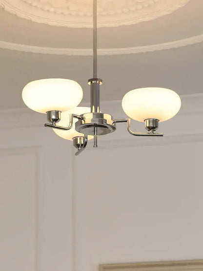 Modern chrome glass ball pendant chandelier with three frosted glass shades ideal for bedroom decorbites glass ball