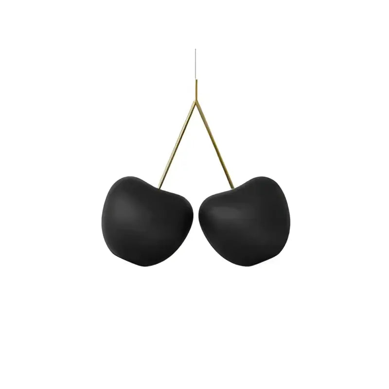 Black cherry-shaped pendant with gold-toned stems as decorbites cherry creative light chandelier for dining room decor