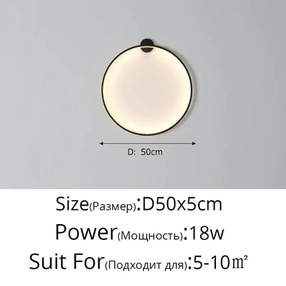 Modern circular black led wall lights with sleek frame and soft diffused glow ideal for living room decorbites led wall lights
