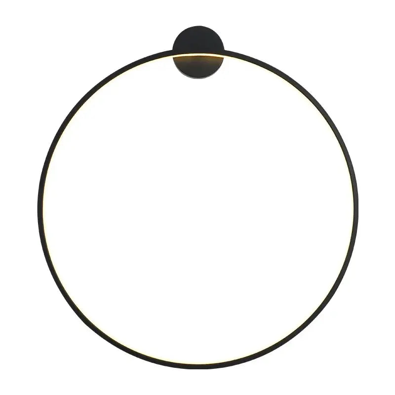 Modern circular black led wall lights with glowing ring and minimalist design perfect for living room decorbites led wall lights