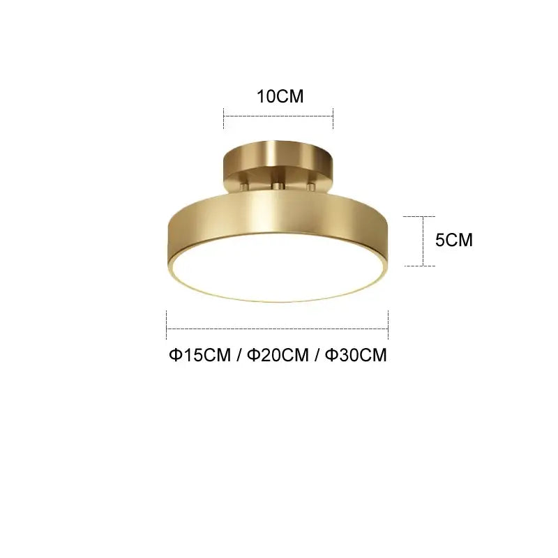 Modern circular brass led ceiling chandelier with gold finish and frosted glass diffuser for living room decorbites brass led
