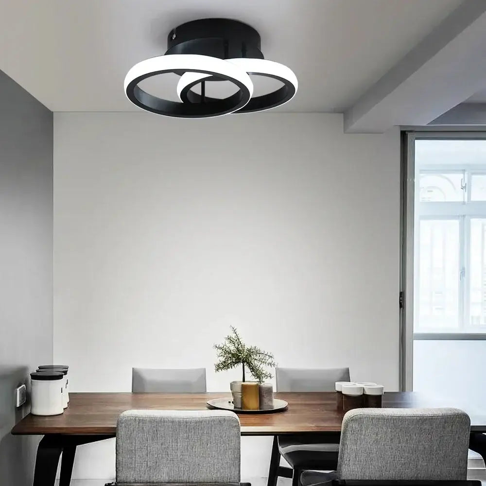 Modern circular black and white acrylic led ceiling light with sleek minimalist design for bedroom decorbites acrylic led ceiling