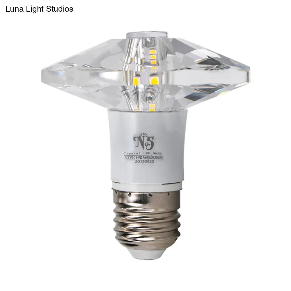 DecorBites™ DecorBites™ Modern Clear Crystal Diamond LED Flush Mount Light Fixture for Porch