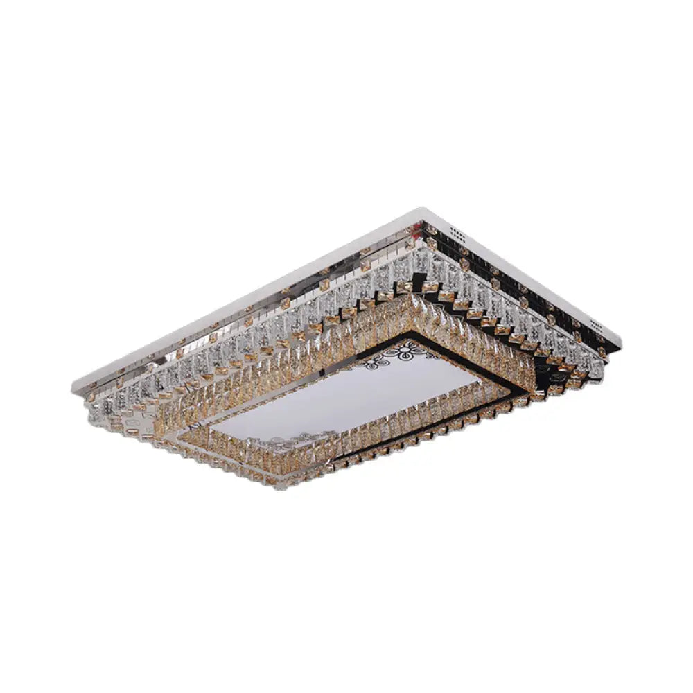 DecorBites™ DecorBites™ Modern Clear Crystal LED Flush Mount Ceiling Light for Living Room