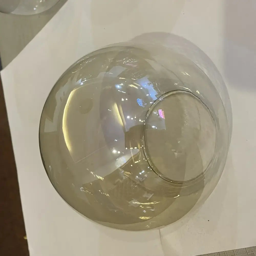 Modern clear and frosted glass ball pendant light with translucent spherical glass shade for dining room decorbites glass ball pendant