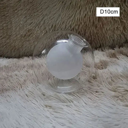 Modern clear and frosted glass shade cover replacement with 10cm diameter bulbous center for living room use