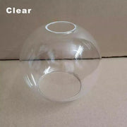 Modern clear glass ball lampshade with smooth transparent surface and openings for living room pendant lights afralia glass ball
