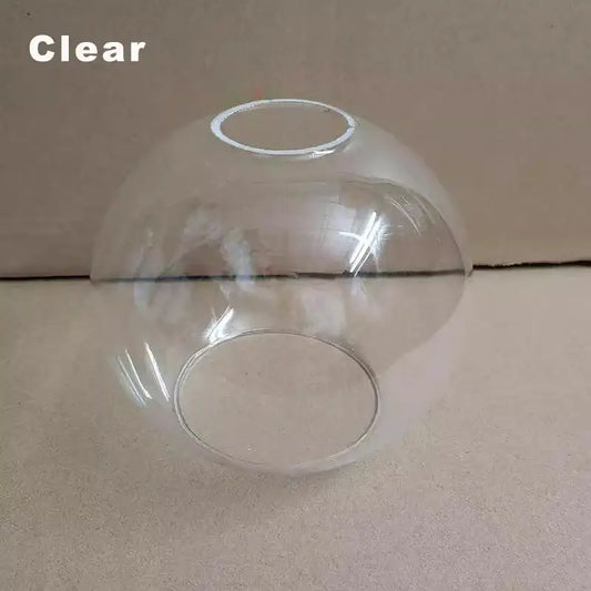 Modern clear glass ball lampshade with smooth transparent surface and openings for living room pendant lights afralia glass ball