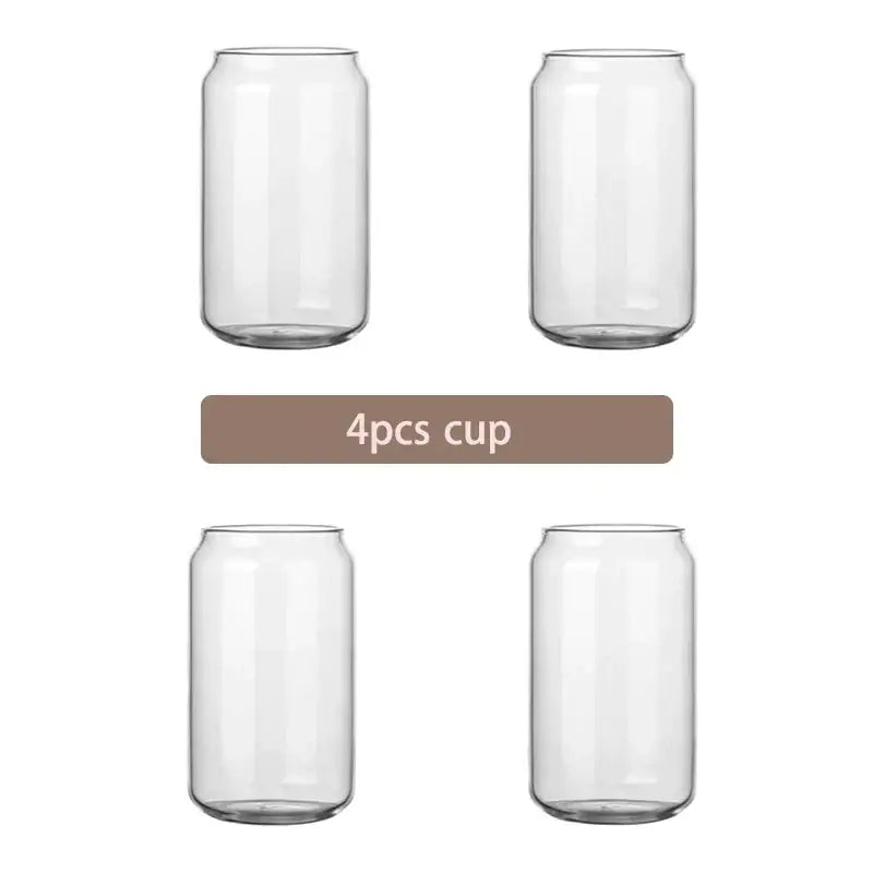 Modern clear glass cups with sleek cylindrical design and smooth rims feature bamboo lids for kitchen use decorbites glass cup