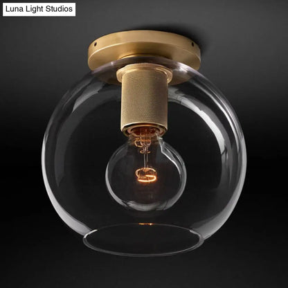 DecorBites™ DecorBites™ Modern Clear Glass Flush Mount Ceiling Light Fixture for Living Room in 3 Finishes