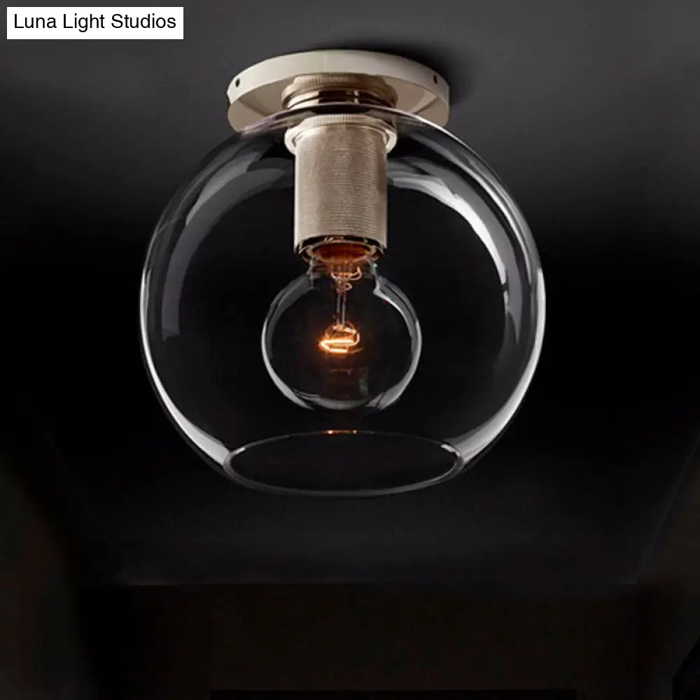 DecorBites™ DecorBites™ Modern Clear Glass Flush Mount Ceiling Light Fixture for Living Room in 3 Finishes