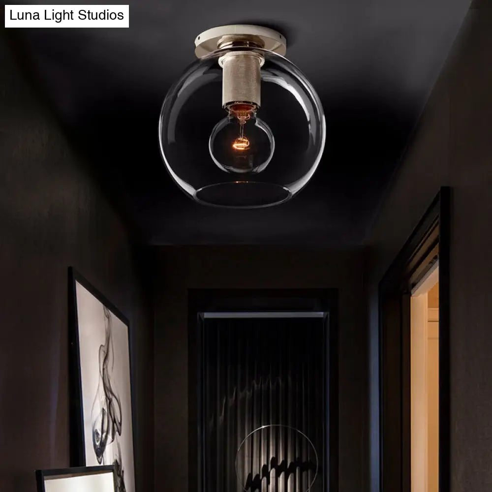 DecorBites™ DecorBites™ Modern Clear Glass Flush Mount Ceiling Light Fixture for Living Room in 3 Finishes