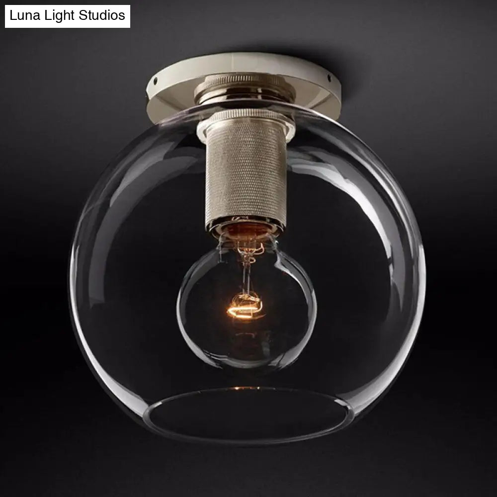 DecorBites™ DecorBites™ Modern Clear Glass Flush Mount Ceiling Light Fixture for Living Room in 3 Finishes