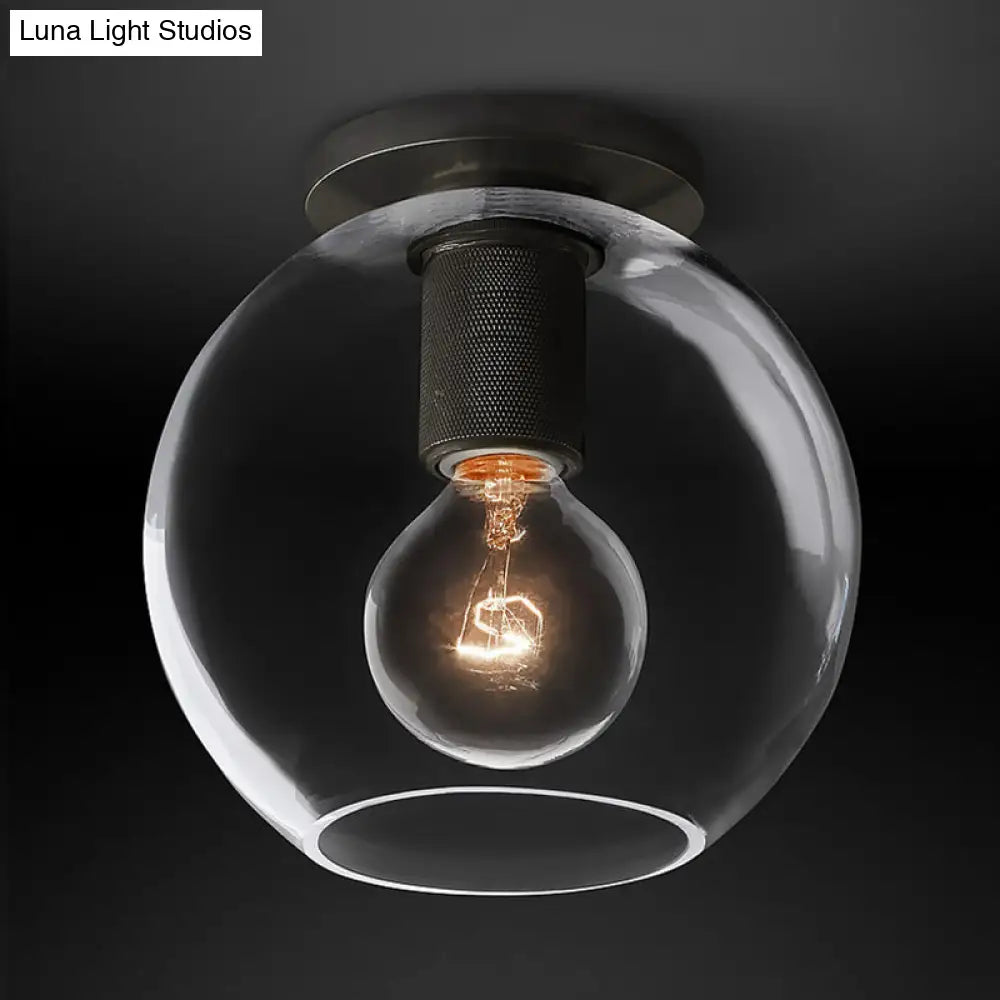 DecorBites™ DecorBites™ Modern Clear Glass Flush Mount Ceiling Light Fixture for Living Room in 3 Finishes