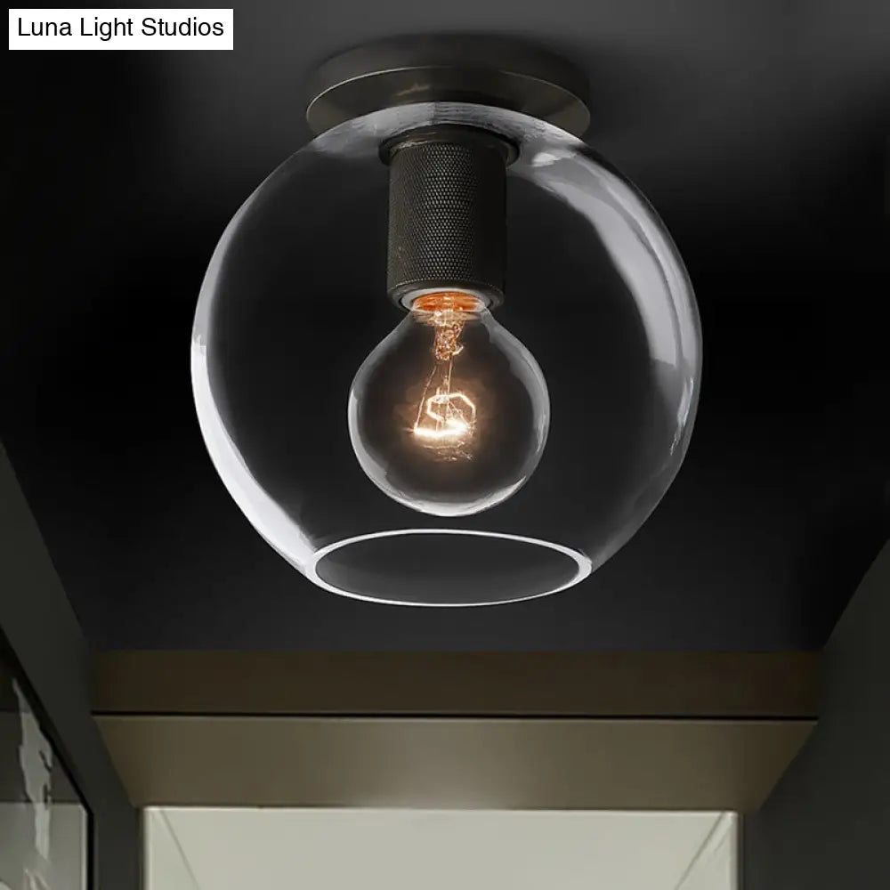 DecorBites™ DecorBites™ Modern Clear Glass Flush Mount Ceiling Light Fixture for Living Room in 3 Finishes