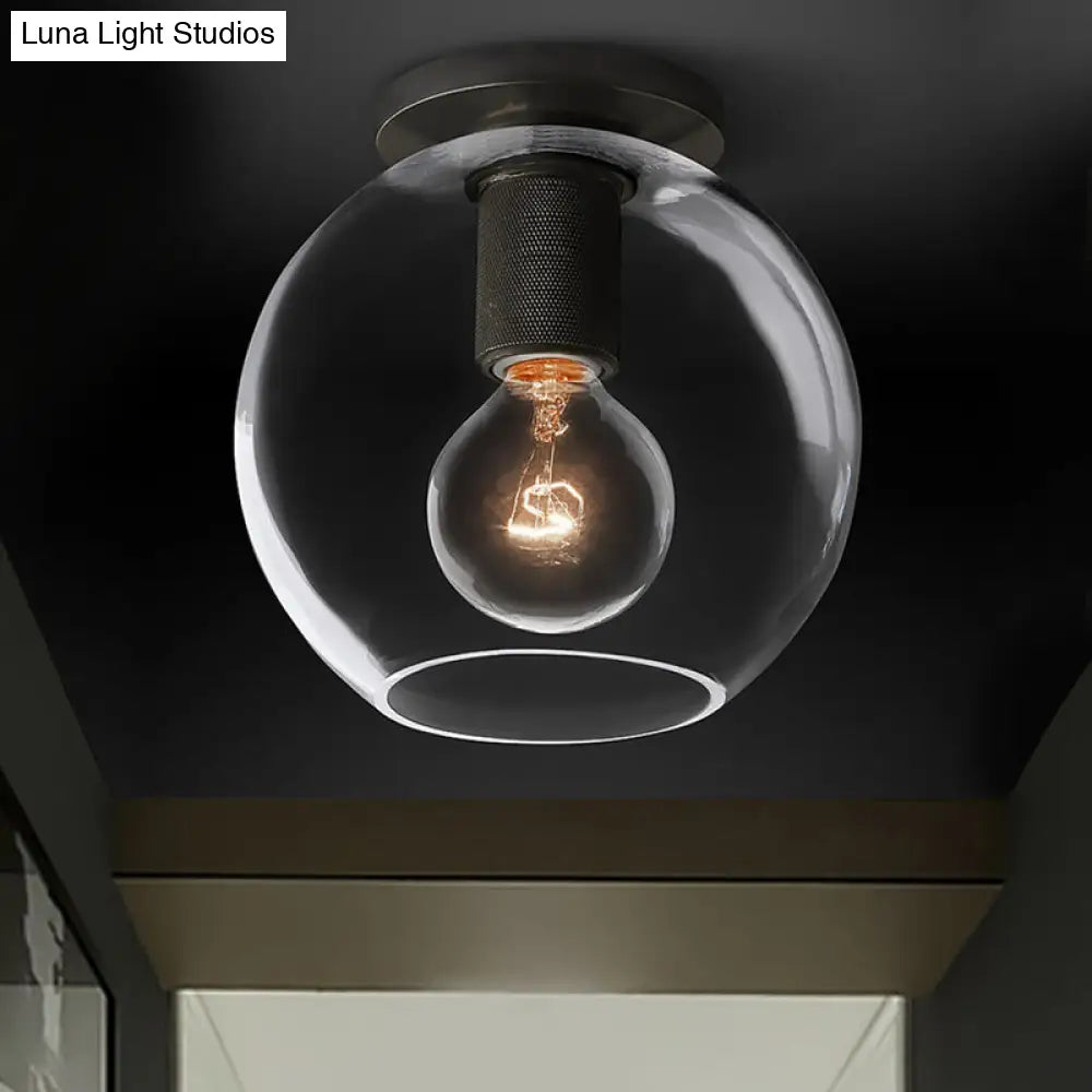 DecorBites™ DecorBites™ Modern Clear Glass Flush Mount Ceiling Light Fixture for Living Room in 3 Finishes