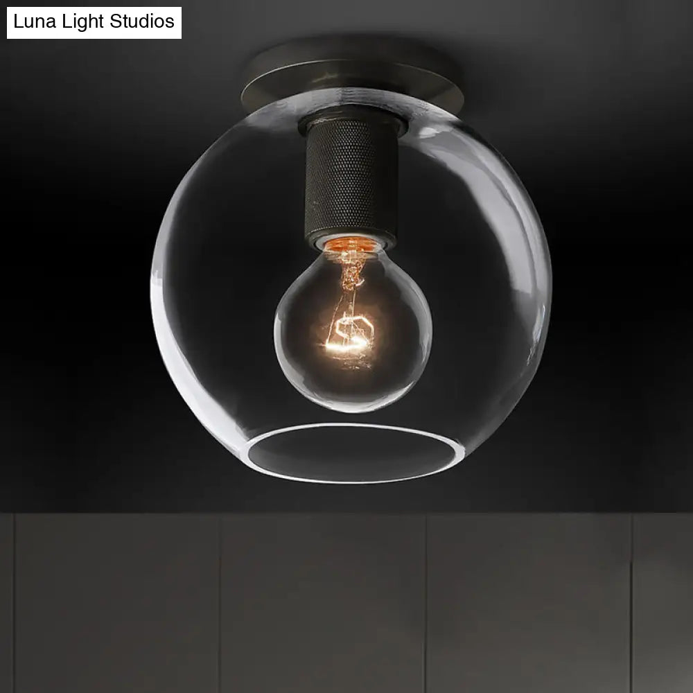 DecorBites™ DecorBites™ Modern Clear Glass Flush Mount Ceiling Light Fixture for Living Room in 3 Finishes