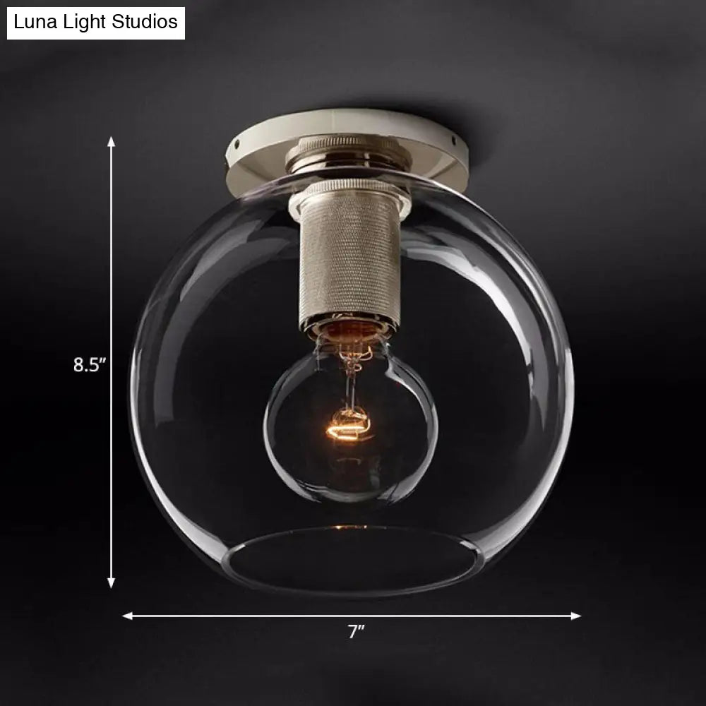 DecorBites™ DecorBites™ Modern Clear Glass Flush Mount Ceiling Light Fixture for Living Room in 3 Finishes