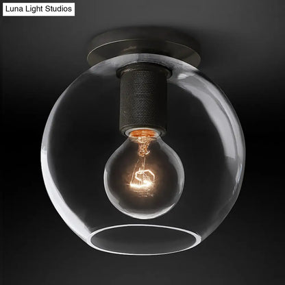 DecorBites™ DecorBites™ Modern Clear Glass Flush Mount Ceiling Light Fixture for Living Room in 3 Finishes