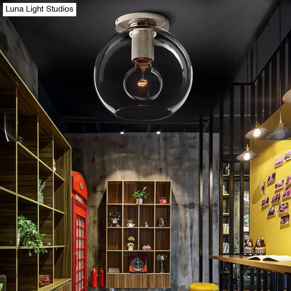 DecorBites™ DecorBites™ Modern Clear Glass Flush Mount Ceiling Light Fixture for Living Room in 3 Finishes