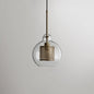 Modern Clear Glass Pendant Light for Dining Table - 1 Hanging Fixture