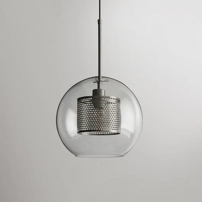 Modern Clear Glass Pendant Light for Dining Table - 1 Hanging Fixture