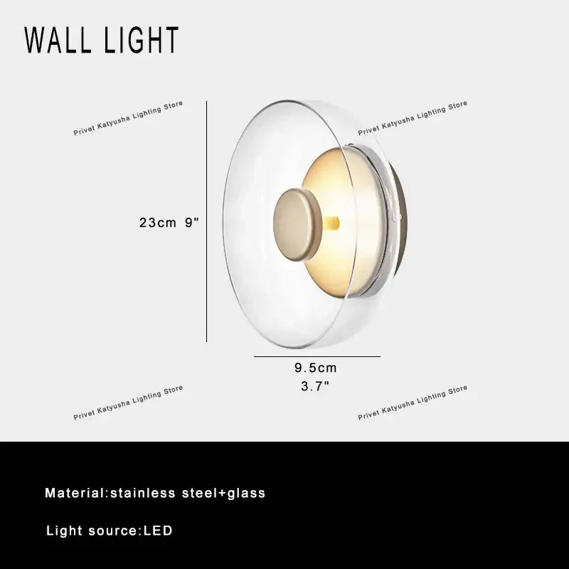 Modern clear glass table lamp with stainless steel base and warm led bulb for bedroom decorbites clear glass style