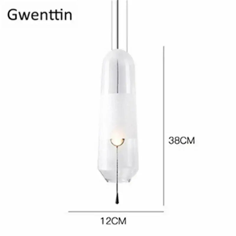 A sleek translucent white glass pendant light with metallic accents ideal for modern dining room glass pendant lights