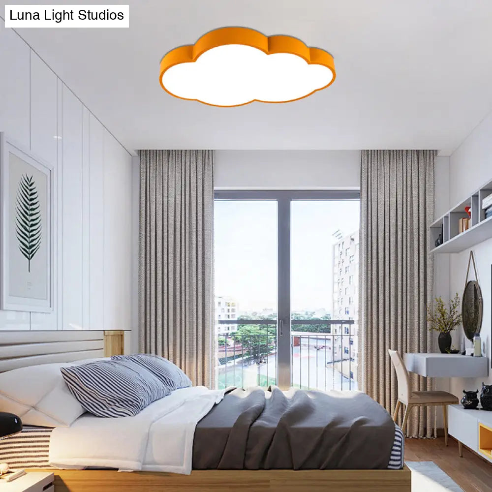 DecorBites™ DecorBites™ Modern Cloud Ceiling Lamp & LED Flush Light for Hallway - Acrylic & Metal Undertint