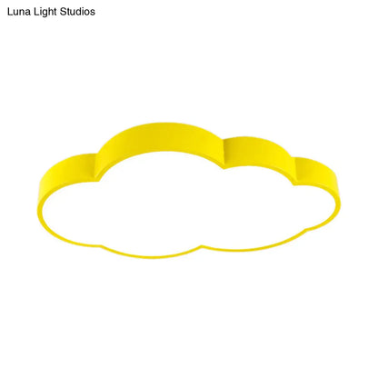 DecorBites™ DecorBites™ Modern Cloud Ceiling Lamp & LED Flush Light for Hallway - Acrylic & Metal Undertint