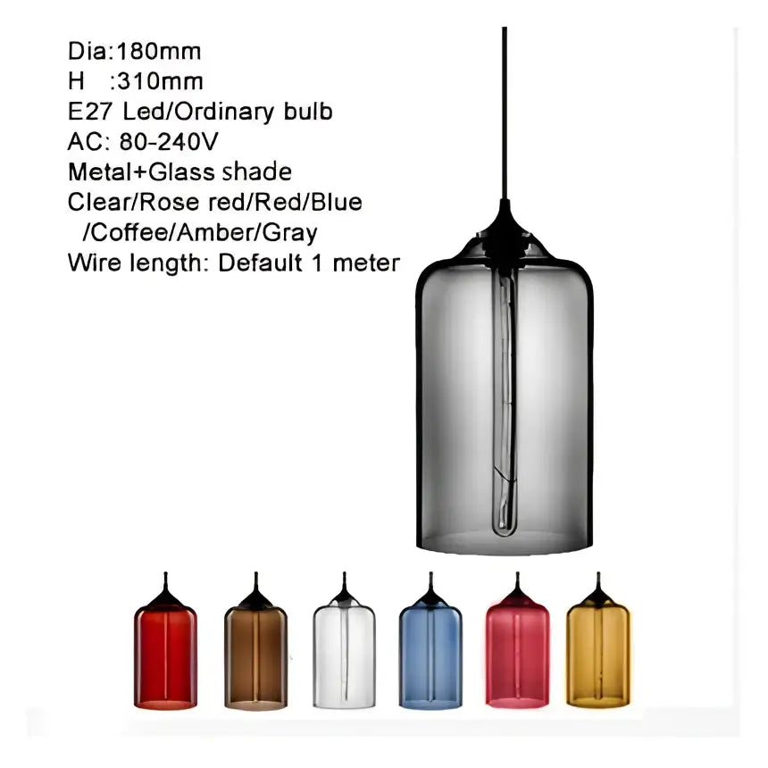 A sleek modern glass bowl pendant light with smoky gray cylindrical shade and black metal fixture for kitchen decorbites pendant lights