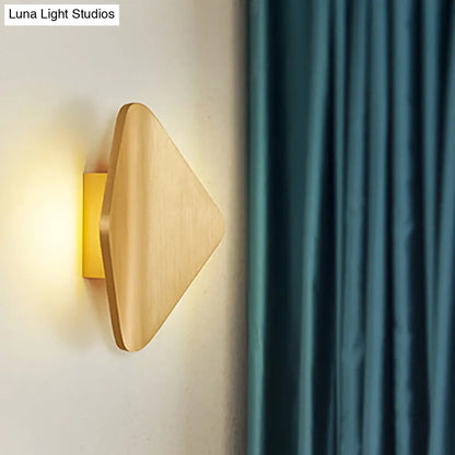 DecorBites™ DecorBites™ Modern Concave Metal Wall Sconce with LED in Black/Gold/Coffee for Living Room