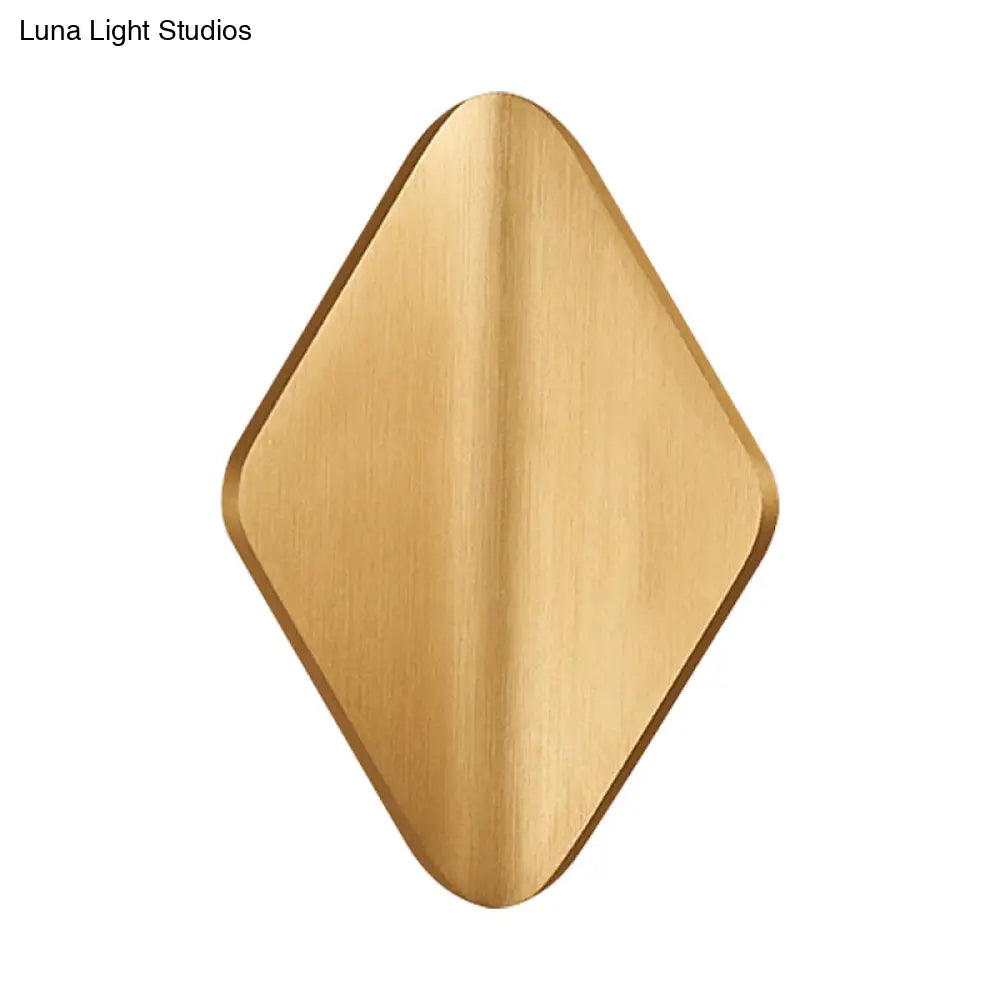 DecorBites™ DecorBites™ Modern Concave Metal Wall Sconce with LED in Black/Gold/Coffee for Living Room