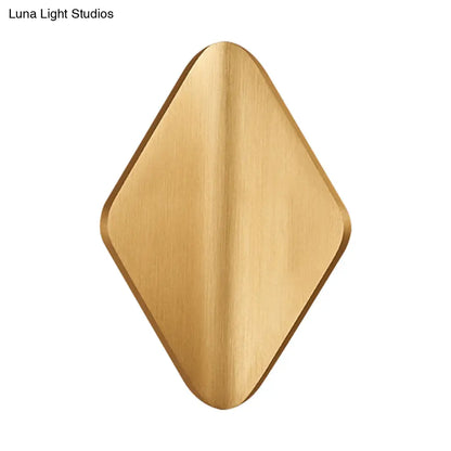 DecorBites™ DecorBites™ Modern Concave Metal Wall Sconce with LED in Black/Gold/Coffee for Living Room