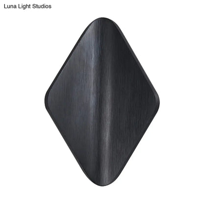 DecorBites™ DecorBites™ Modern Concave Metal Wall Sconce with LED in Black/Gold/Coffee for Living Room