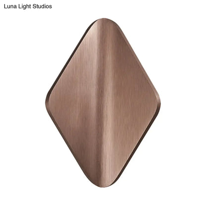 DecorBites™ DecorBites™ Modern Concave Metal Wall Sconce with LED in Black/Gold/Coffee for Living Room