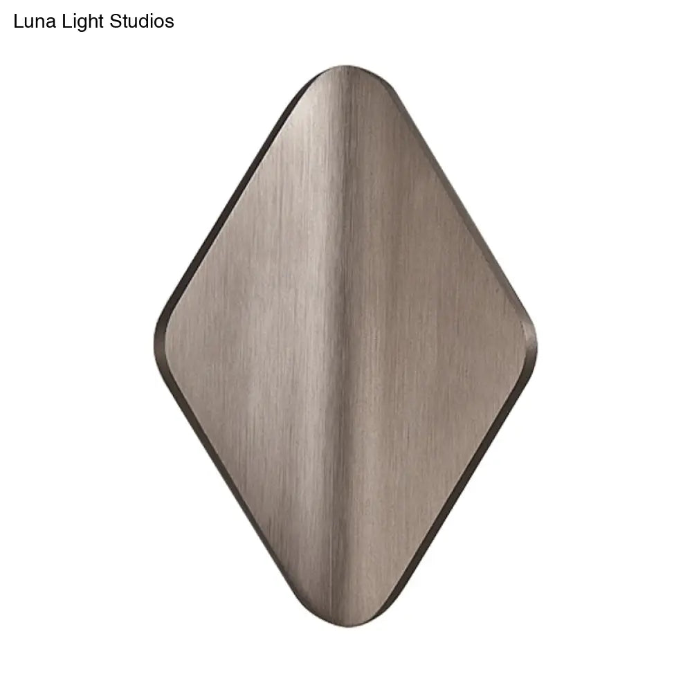 DecorBites™ DecorBites™ Modern Concave Metal Wall Sconce with LED in Black/Gold/Coffee for Living Room